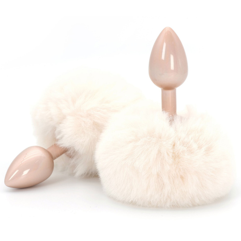 happiness TOYJOY Plug Queue de Lapin Enchanting Bunnytail 5 x 2.8cm Blanc